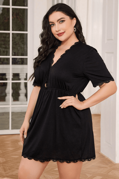 camisola plus size, camisola preta, camisola com renda, camisola soltinha, camisola verao, camisola calor, camisola maternidade