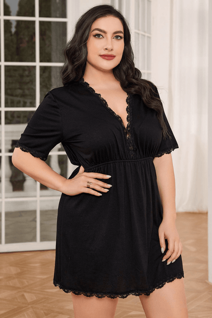 camisola plus size, camisola preta, camisola com renda, camisola soltinha, camisola verao, camisola calor, camisola maternidade