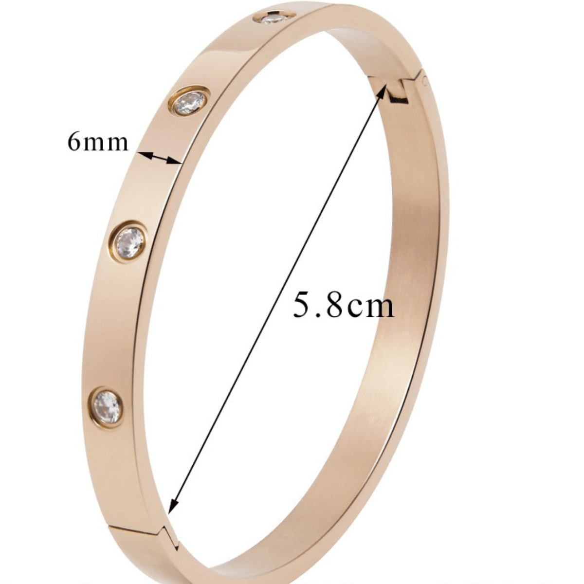 Bracelete Feminino com Zircônia, bracelete, pulseira feminina, pulseira com pedras