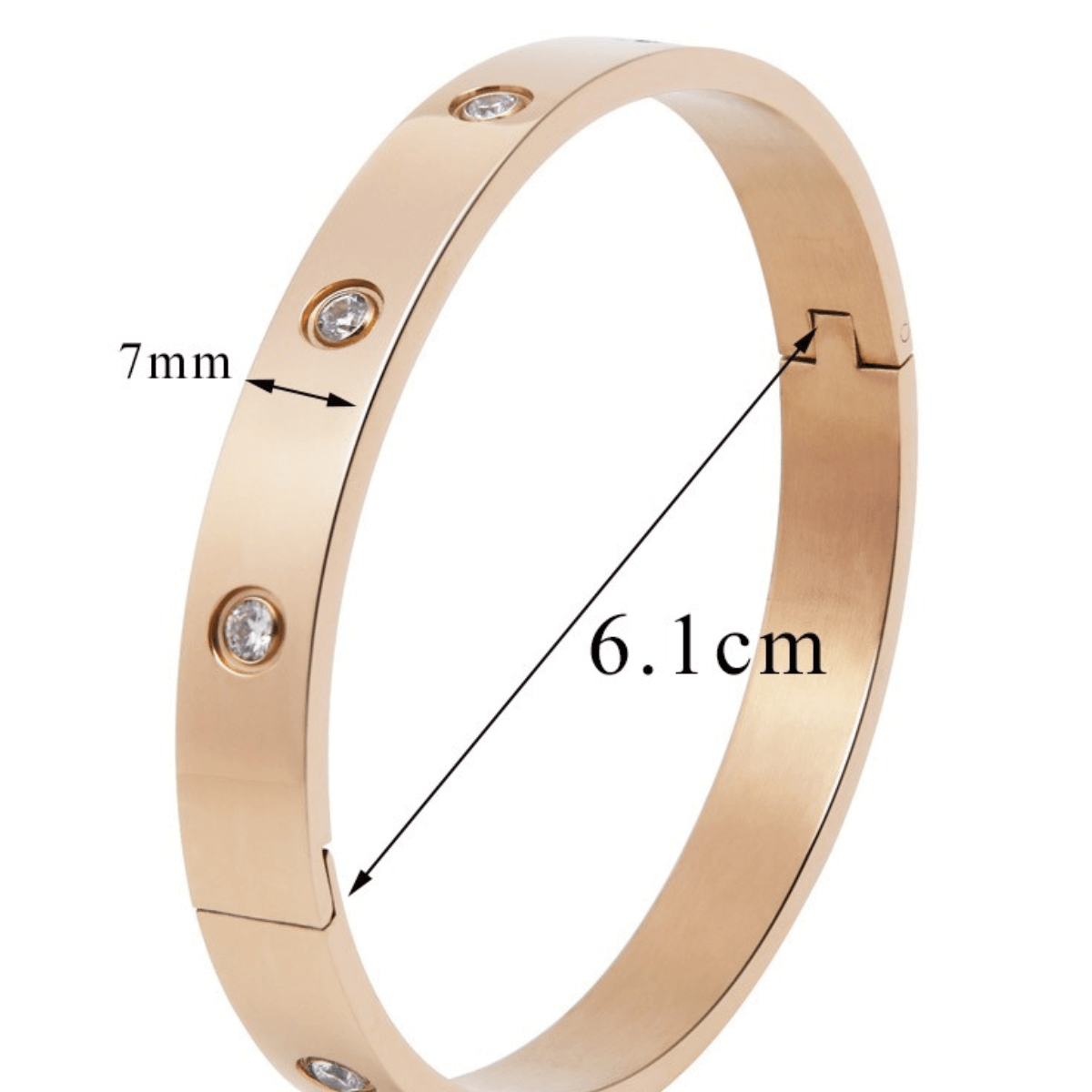 Bracelete Feminino com Zircônia, bracelete, pulseira feminina, pulseira com pedras