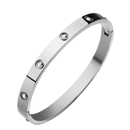 Bracelete Feminino com Zircônia, bracelete, pulseira feminina, pulseira com pedras