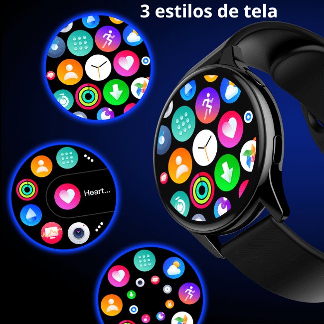 Relógio Digital Feminino Redondo - Smartwatch 2022